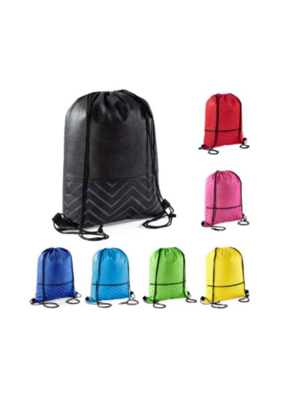 Durable Wavy Non-Woven Drawstring Bag