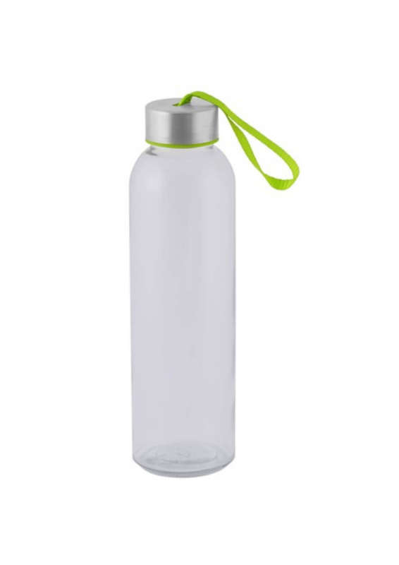 Lime Green 500ml Glass Water Bottle with Carry Strap
