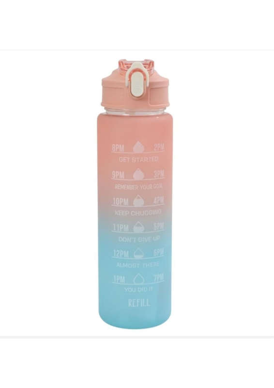 900ml Frosted Motivational Water Bottle