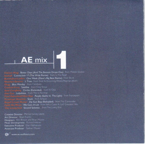 Various - AE Mix 1 (CD, Comp, Promo)