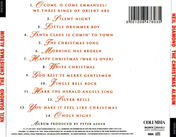 Neil Diamond - The Christmas Album (CD, Album)