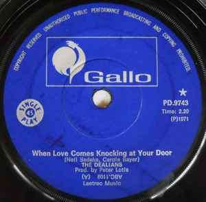 The Dealians - When Love Comes Knocking At Your Door / A Boy Called Me (7", Single)