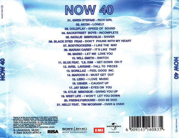 Various - NOW That's What I Call Music! 40 (CD, Comp)