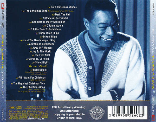 Nat King Cole - The Christmas Song (CD, Album, Comp, RE, RM)