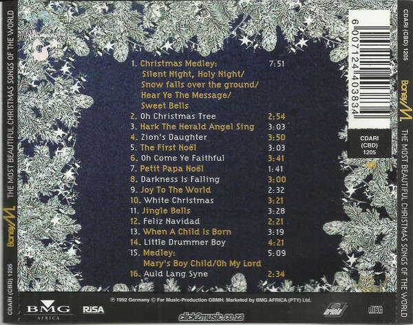Boney M. - The Most Beautiful Christmas Songs Of The World (CD, Comp)