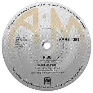 Herb Alpert - Rise (7", Single)