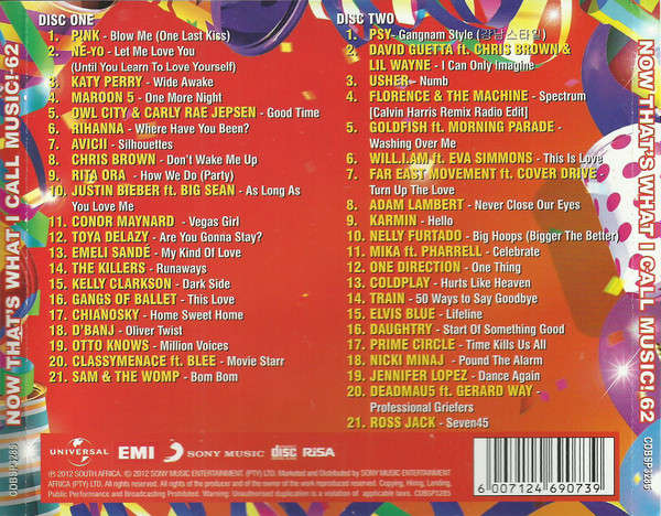 Various - NOW That's What I Call Music! 62 (2xCD, Comp)