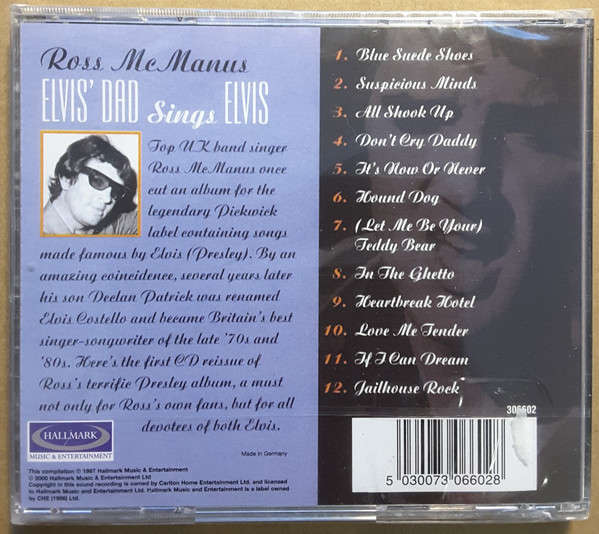 Ross McManus - Elvis' Dad Sings Elvis (CD, Album)