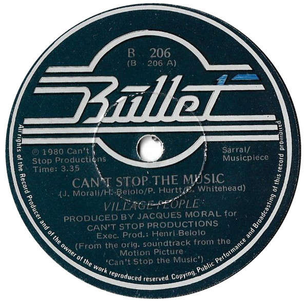 Village People - Can't Stop The Music (7", Single)