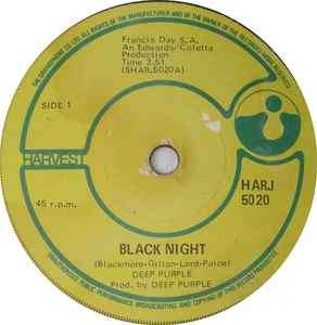 Deep Purple - Black Night (7", Single, Mono)