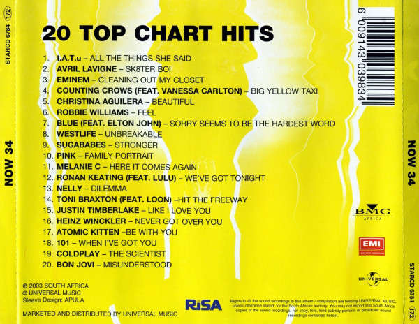 Various - NOW That's What I Call Music! 34 (CD, Comp)