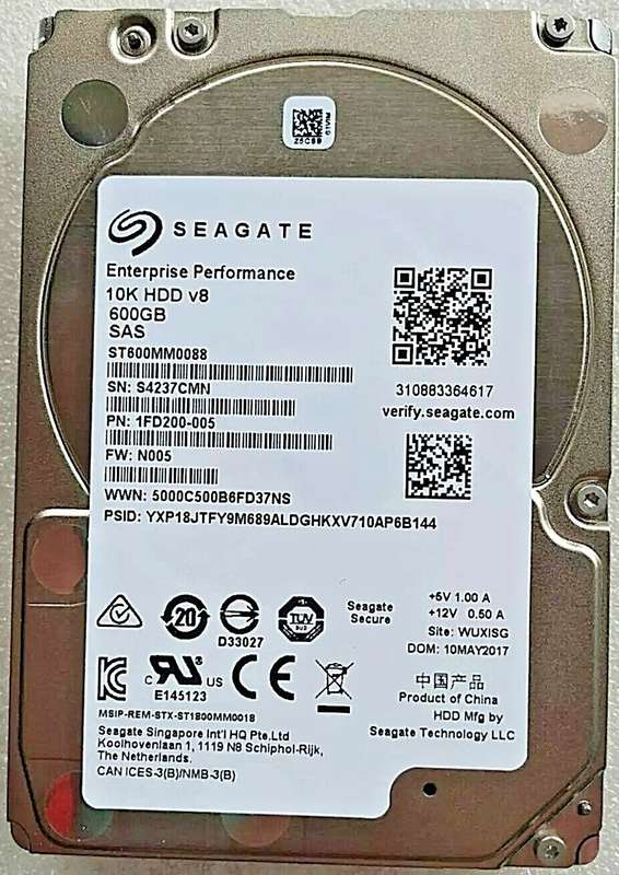 Seagate 600GB SAS HDD ST600MM0088 2.5 inch