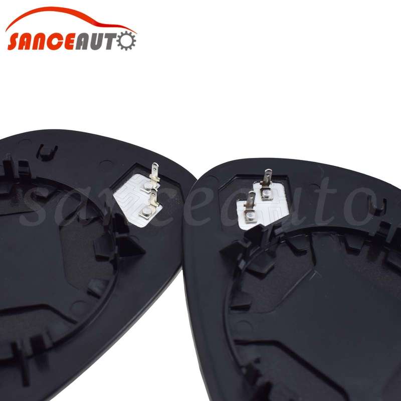 2PCS Pair Heated Mirror Glass Rearview Mirror Lens for Dodge Challenger 08-22