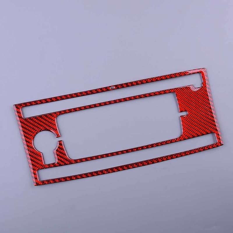 Fit For Honda Accord 2013-17 Carbon Fiber Red Center Console Panel Cover Decor