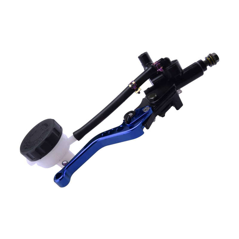 Blue & Black Motorcycle 7/8" 22mm Brake Clutch Master Cylinder Lever Acc