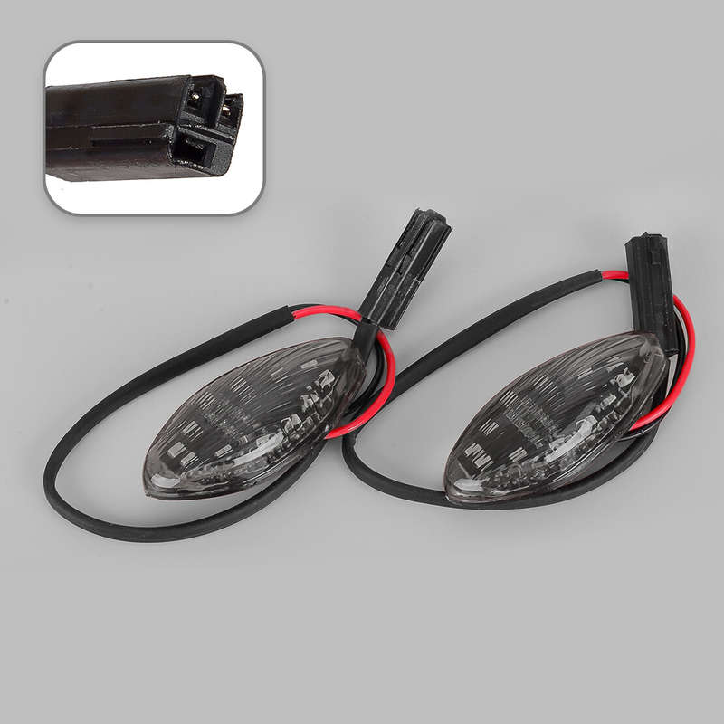 Pair Black Lens Turn Signal Marker Light Lamp fit for Honda Grom 125 13-2019