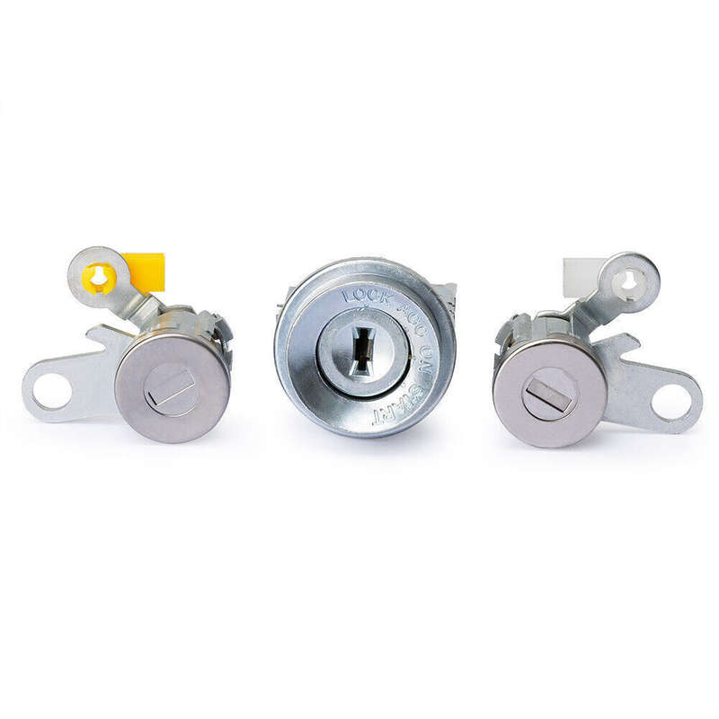 Ignition Switch Lock Key and Front Door Lock Cylinder Set for Toyota Tacoma