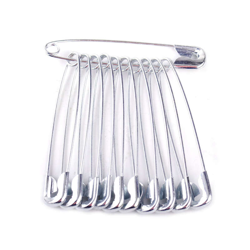 100pcs Silver Large Safety Pins Needles Assorted Clothes Sewing Craft Jewelry