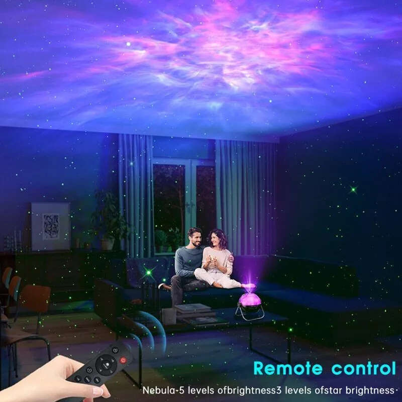 Night Light Projector Lamp Starry Galaxy Space Nebula Star Astronaut LED Remote