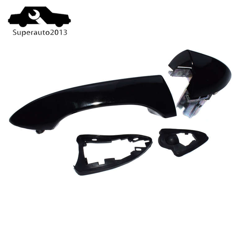 1X Exterior Door Handles Front / Rear Passenger Right Side Black For BMW E53 X5