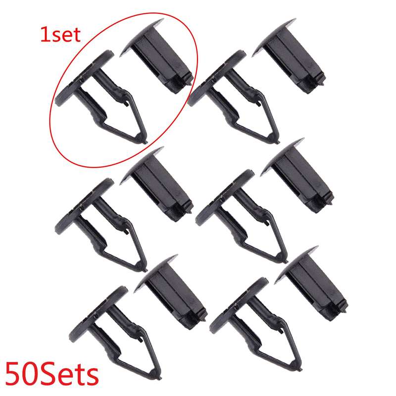 50pcs Fender Wheel Well Flare Retainer Clip 8.5mm Hole Fit For Buick 11589294