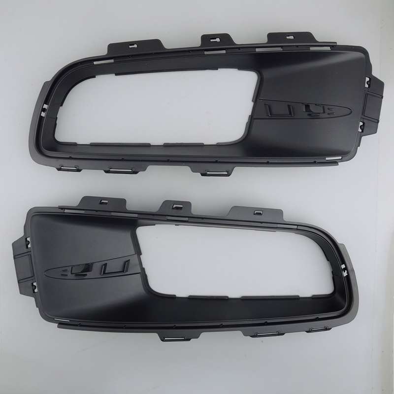 Black Front 2x Lower Bumper Fog Light Grille Trim Fit for 07-2010 BMW X5 E70