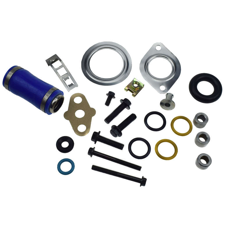 For 2003-10 Ford Powerstroke Diesel 6.0L Intake Manifold Gasket Set & Blue Hose