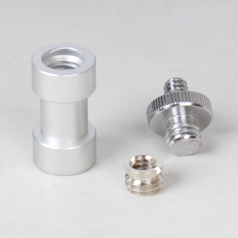 3 in 1 1/4" 3/8" Tripod Screw Fit for Light Stand Umbrella Holder Camera Adapter