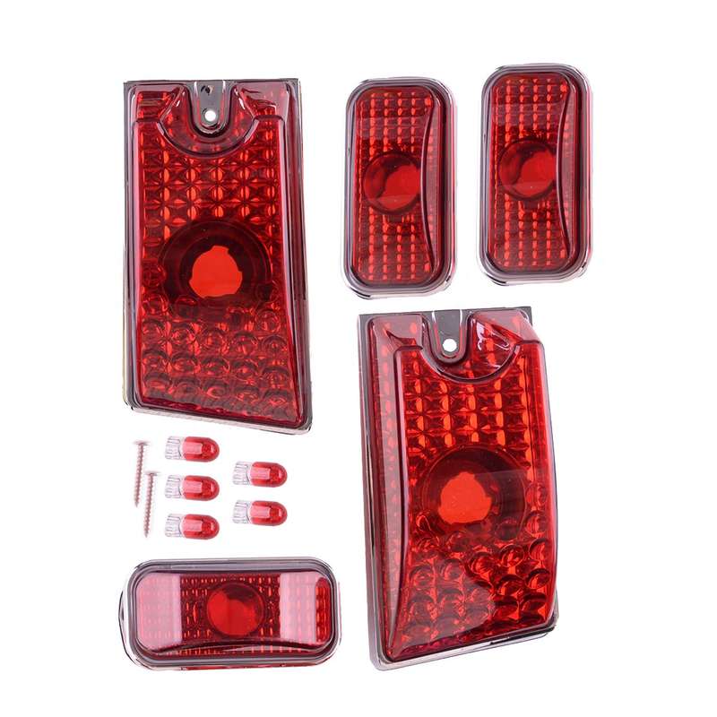 Fit for 2003-09 Hummer H2 H2 SUT 2005-09 LED Cab Roof Marker Lights Kit 5 x