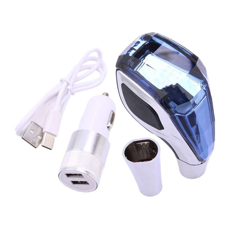 Car Crystal Handle Touch Motion Activated LED Car Gear Shift Knob Shifter vb