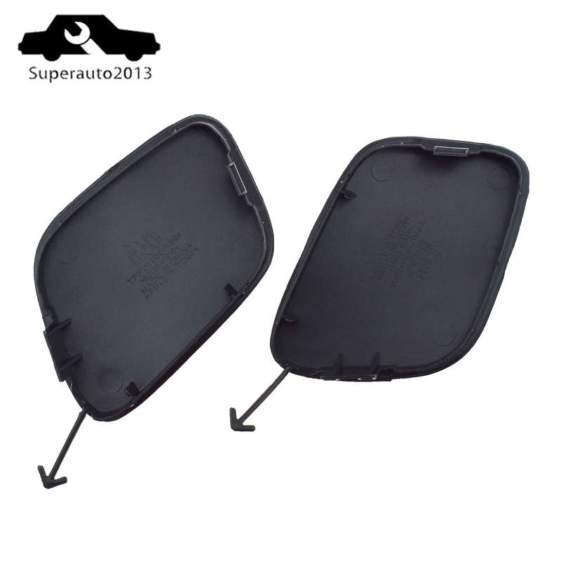 Pair Tow Hook Eye Cap Covers Left + Right Side For 2019 2020 2021 Toyota Prius