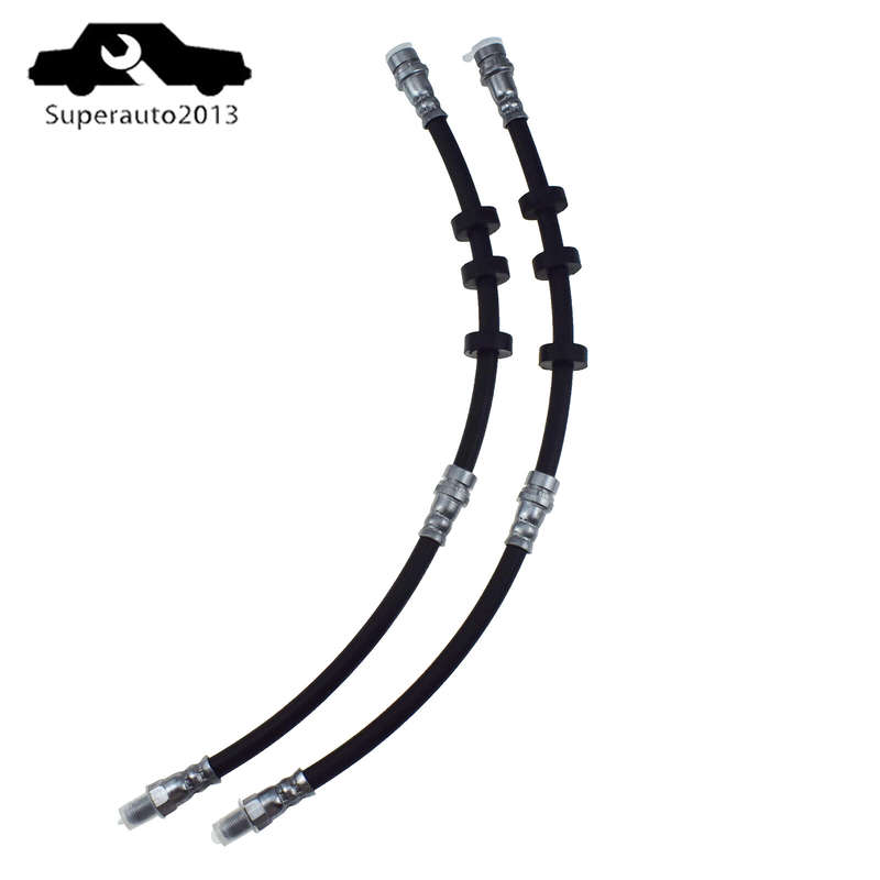 Pair Brake Hydraulic Hose Front Left Right For Ford Escape Mazda Tribute Mercury