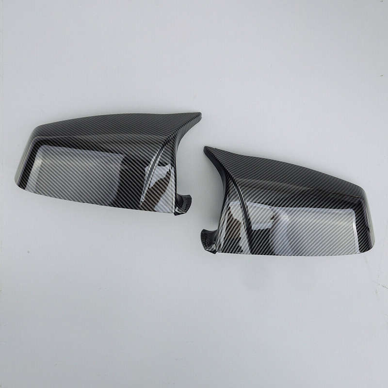 1pair Carbon Fiber Style Side View Mirror Cover Fit for BMW E60 E61 F10 F01 F02