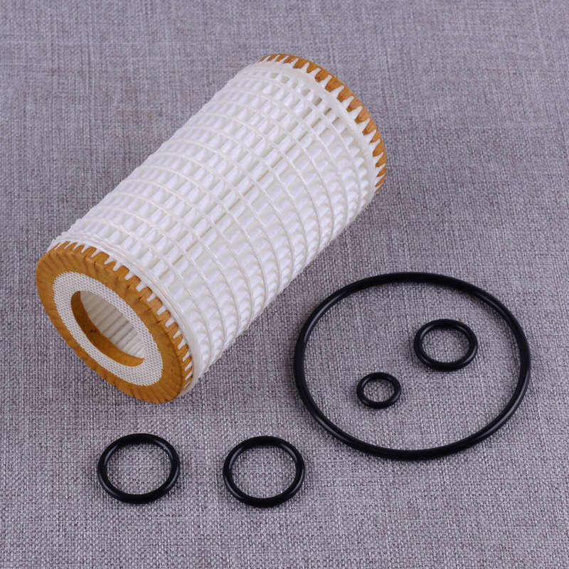 0001802609 Oil Filter Set HU718/5x O Rings Fit For Mercedes-Benz CLS55 AMG