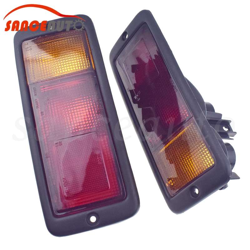 Pair Rear Bumper Light For Mitsubishi Pajero Montero 1992-1999 MB124963 MB124964