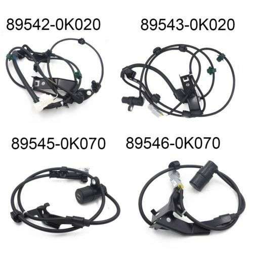 New SET(4 89542-0K020 89543-0K020 89545-0K070 89546-0K070 ABS Sensor For Toyota