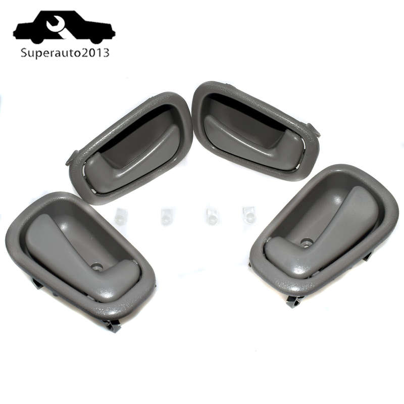 4X Inside Door Handles Front Rear Left Right Gray For Toyota Corolla 1998-02 New