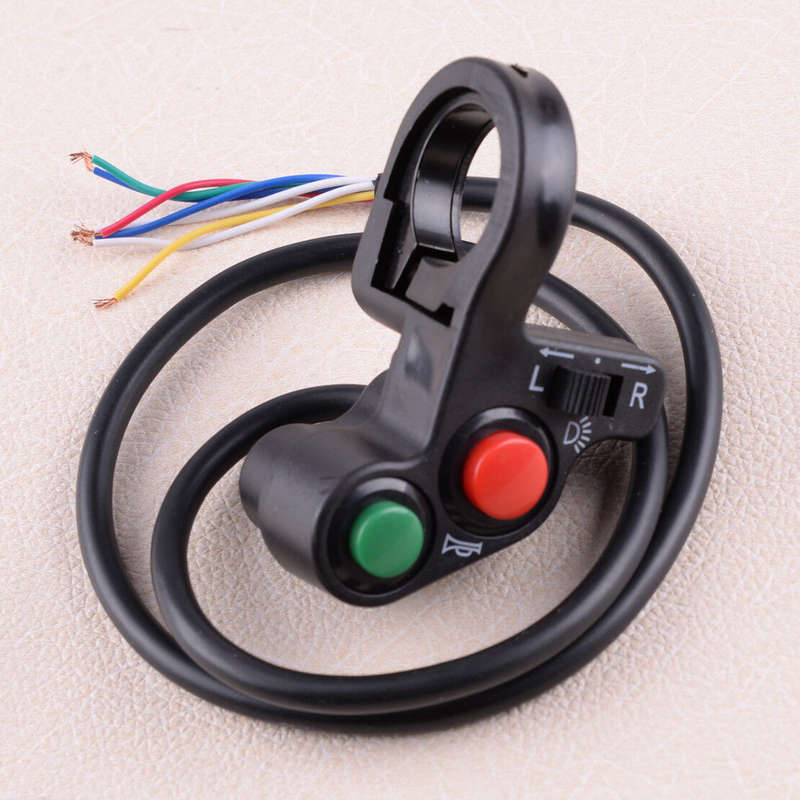 Motorcycle Horn Turn Signal Light Switch Fit for 7/8" Handlebar Bike Scooter ATV