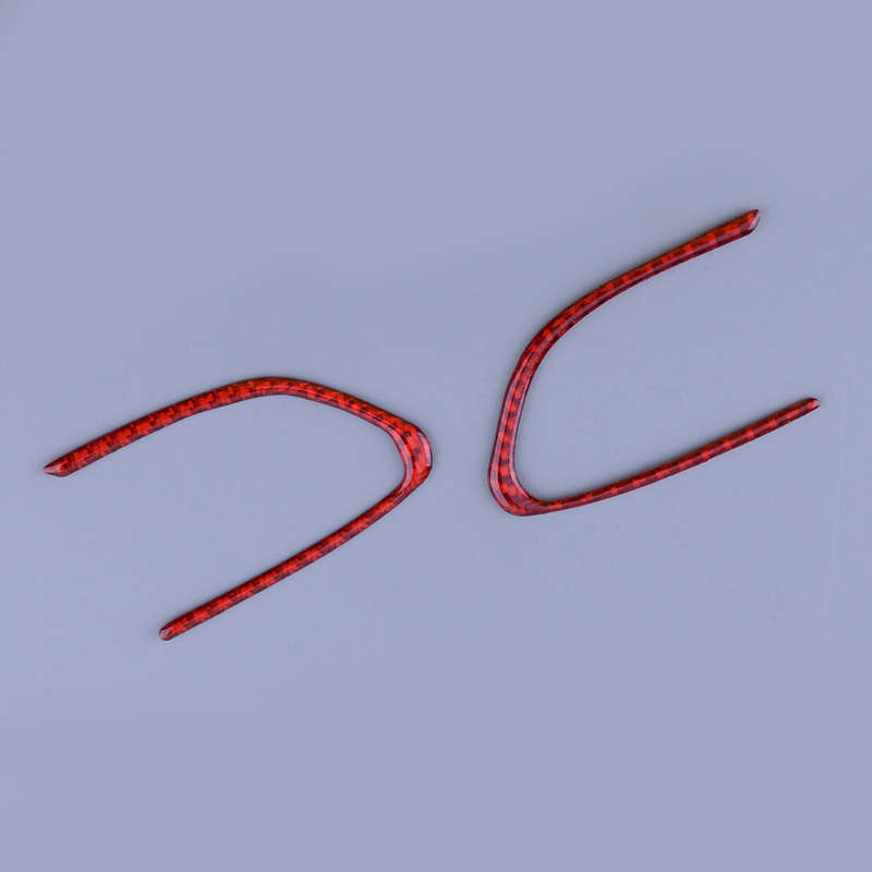 Carbon Fiber Steering Wheel Button Trim Cover Decor Fit for Infiniti Q50 Q60