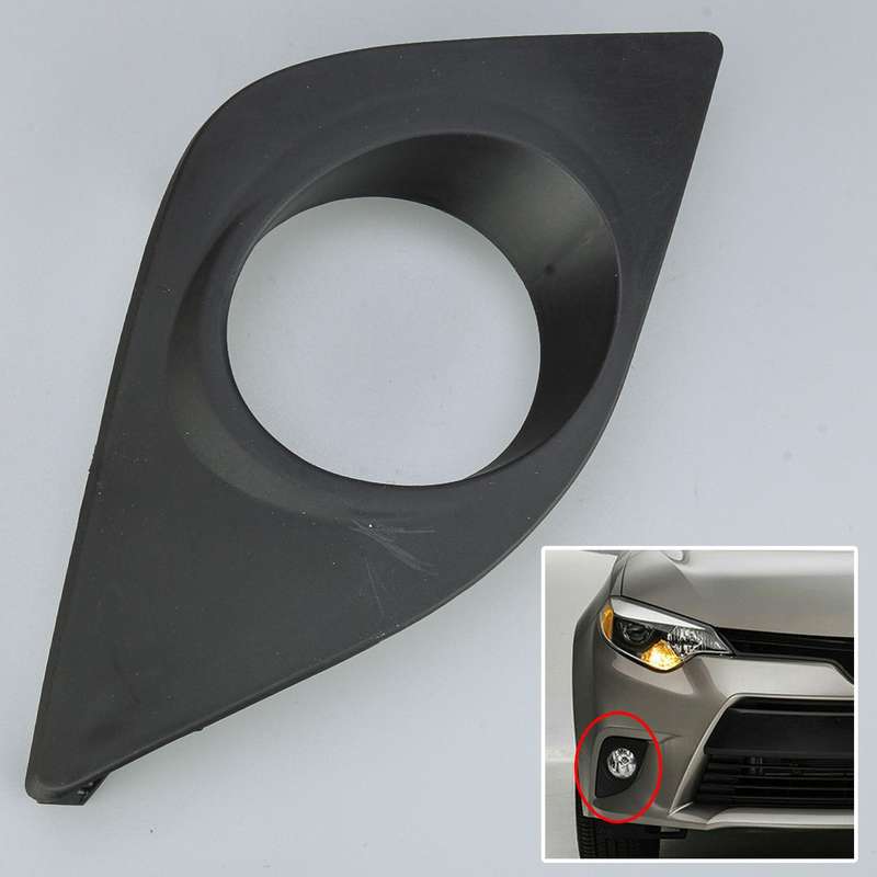 Front Right Bumper Fog Light Cover Bezel Trim Fit for Toyota Corolla 2014-16