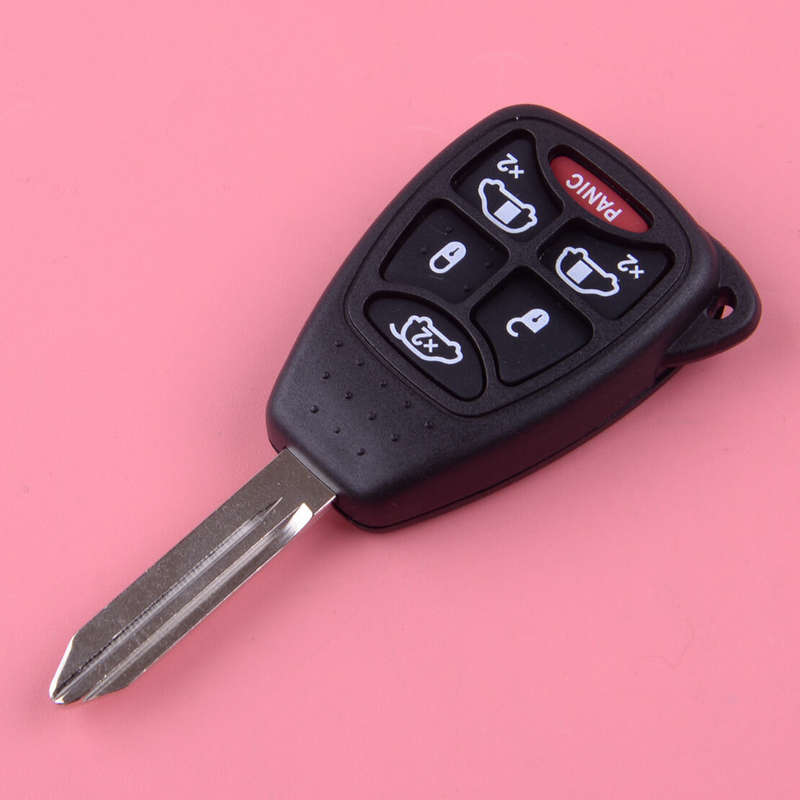 6 Button Remote Smart Key Shell Case Blank Blade Fit for Chrysler Jeep Dodge