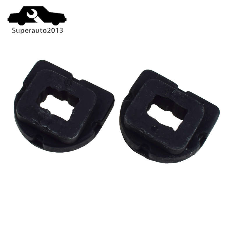 2X Upper Cushion Bushing Radiator Mount Rubber For Ford Fiesta Mazda LF1715242C