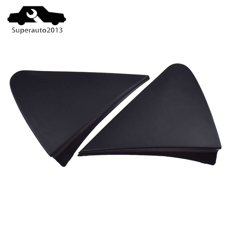 2PCS Left Right Mirror Triangle Corner Fender Cover Trim For 07-11 Toyota Yaris