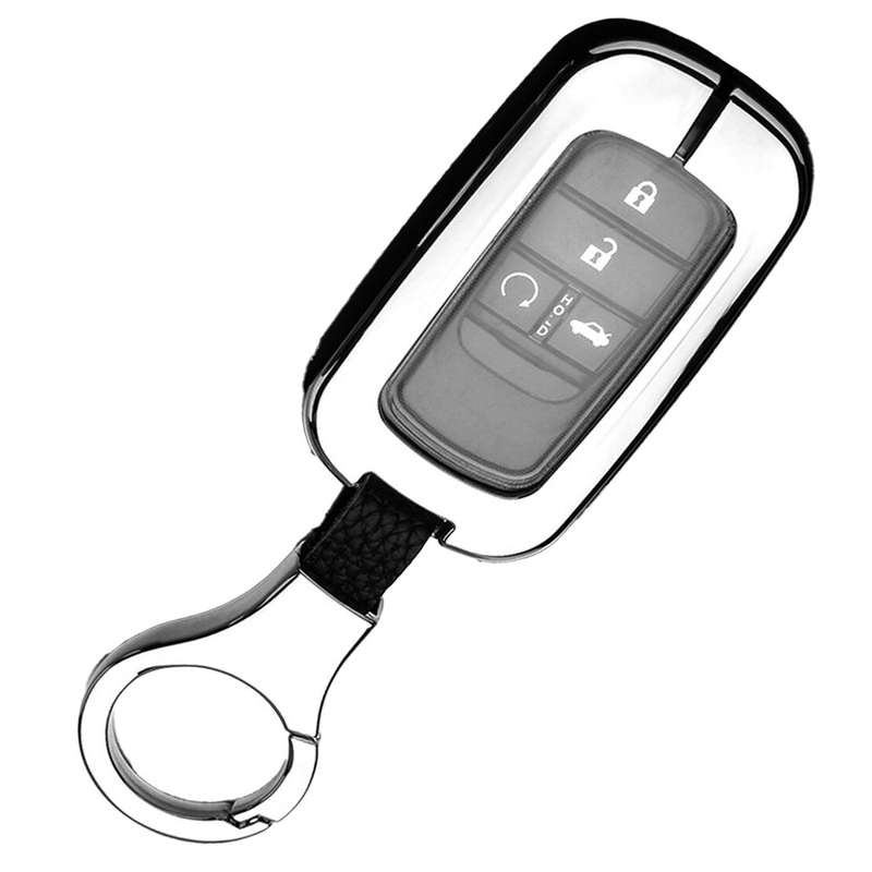 Key Fob Cover Case Keychain Fit For Honda Civic Accord CR-V Pilot Odyssey HR-V