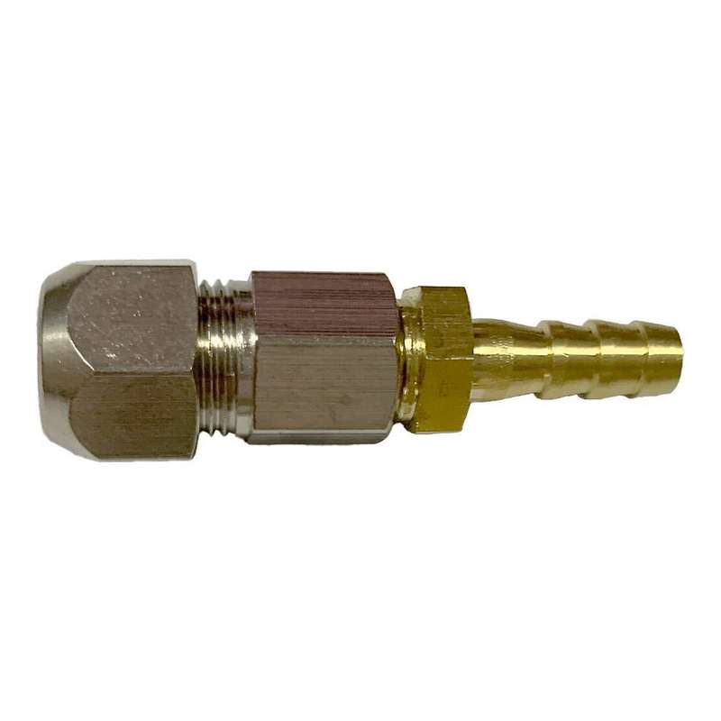 8mm to 6mm Brass Compression Hose Barb Fitting Transmission Cooler Line for Car
