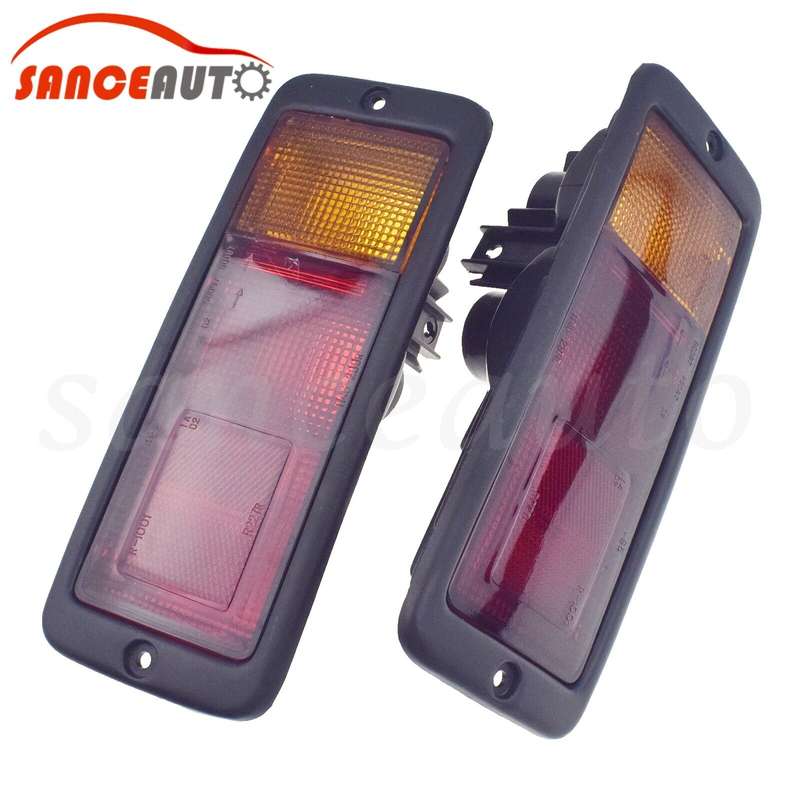 Pair Rear Bumper Light For Mitsubishi Pajero Montero 1992-1999 MB124963 MB124964