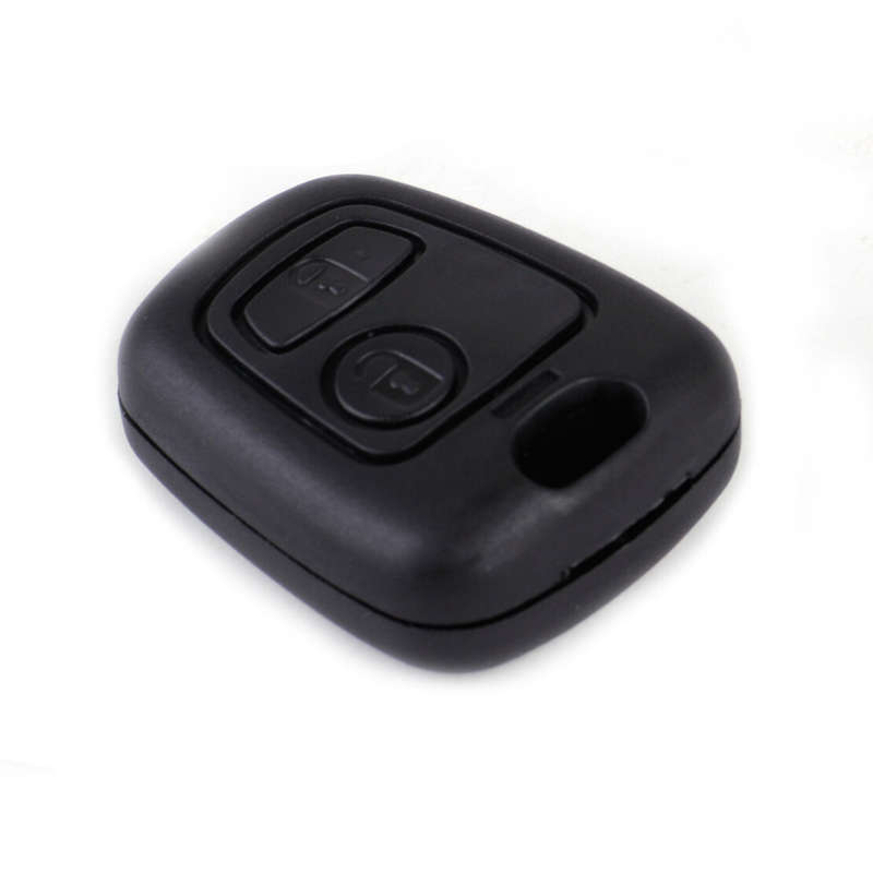 2 Button Remote Key Case Shell Fob with Groove Blade Fit for PEUGEOT 405 106 206