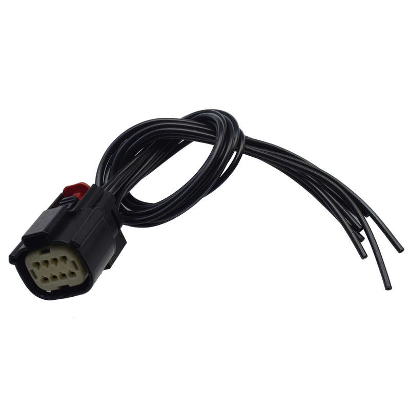 Headlight 6Pin Wire 8-Way Pigtail Plug Connector For 2016-18 Chevrolet Silverado