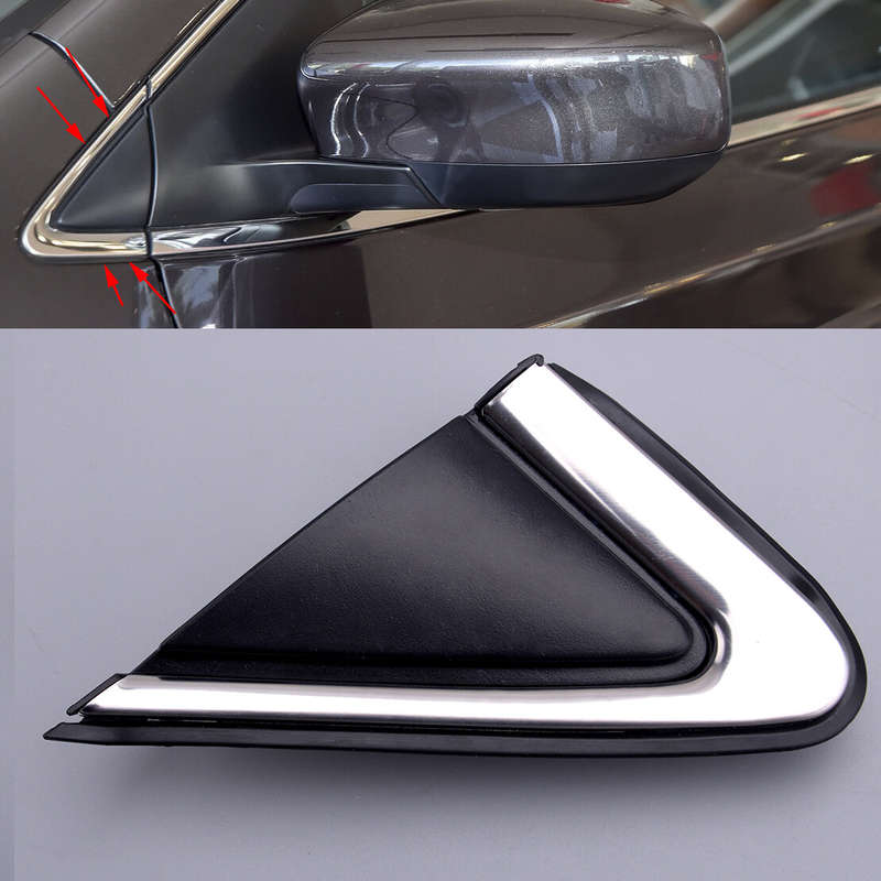 Left Fit for Nissan Sentra 13-15 Front Mirror Window Triangle Frame Cover Trim