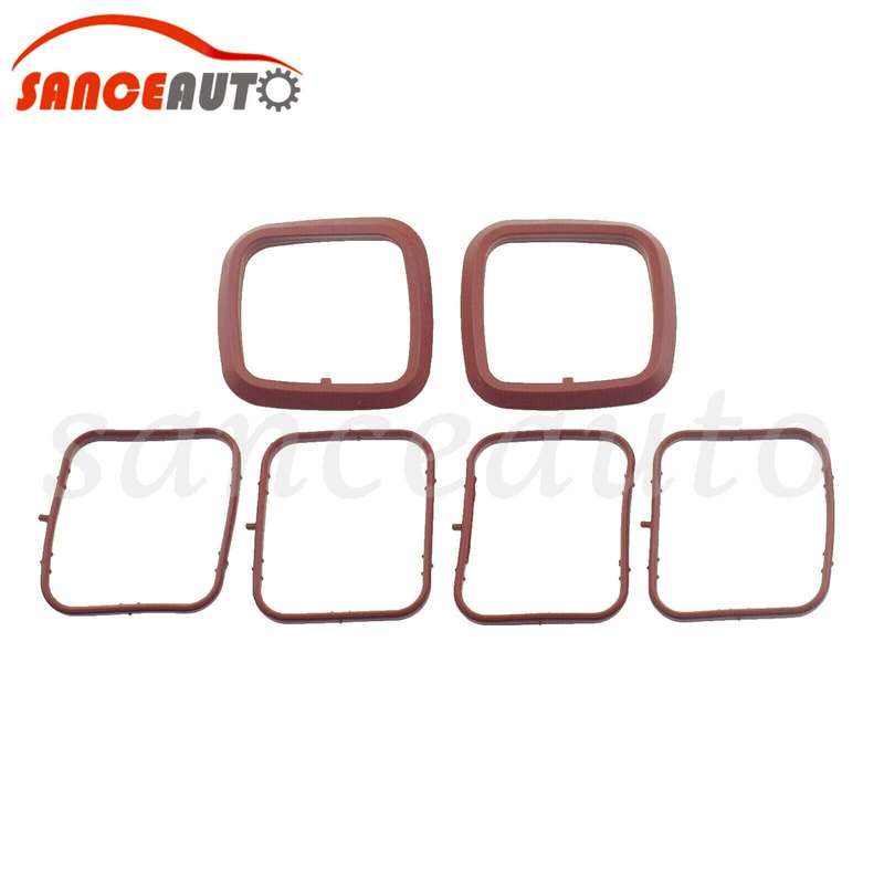 PCV Engine Valve Cover 2 Piece Intake manifold gasket set For VW Audi 3.6L New
